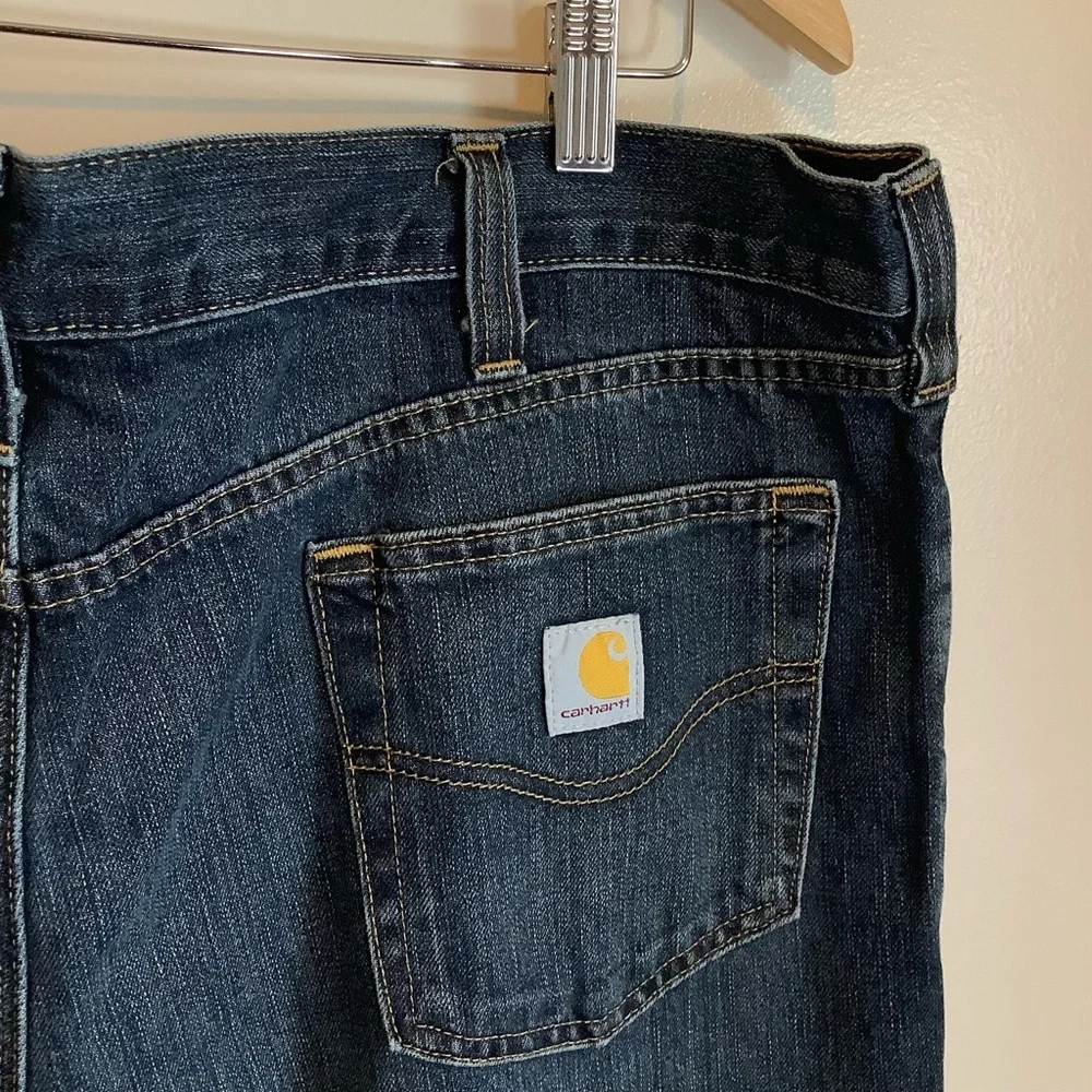 New Mens Carhartt Workwear‎ Holter Jeans 42 X 32 Relaxed Fit Straight Leg Denim